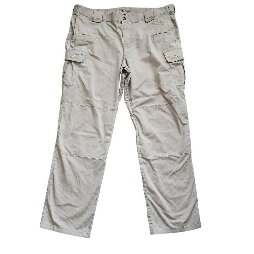 5.11 Tactical Stryke Cargo Pants Mens 44 X 34 khaki Ripstop Canvas Utility Work
